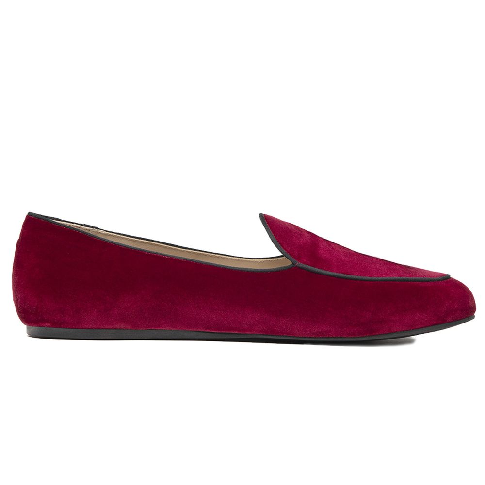 Charles Philip Roter Samt Loafer