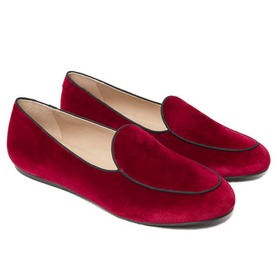 Charles Philip Roter Samt Loafer