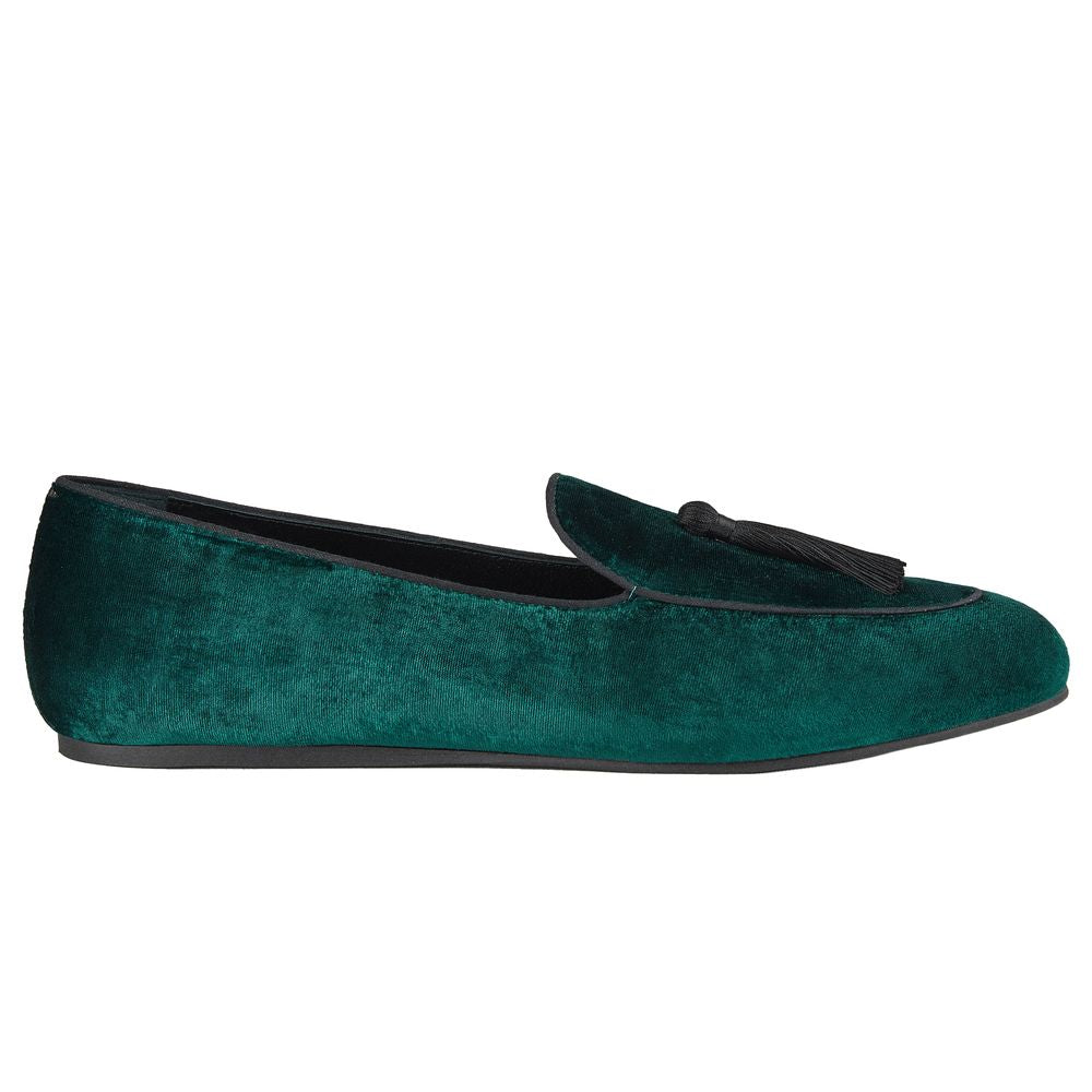 Charles Philip Grüner Samt Loafer