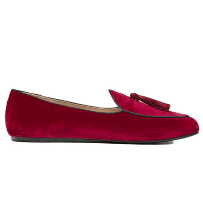 Charles Philip Roter Samt Loafer
