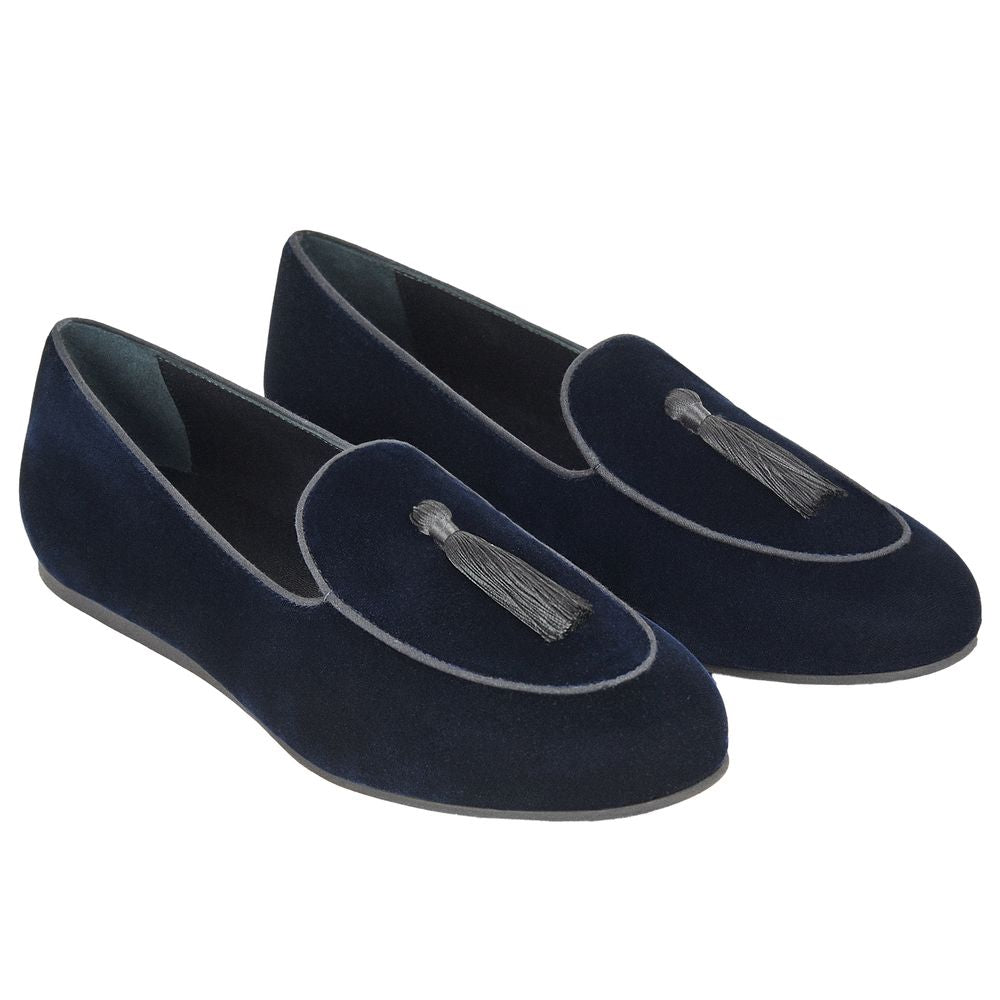 Charles Philip Loafer aus blauem Samt