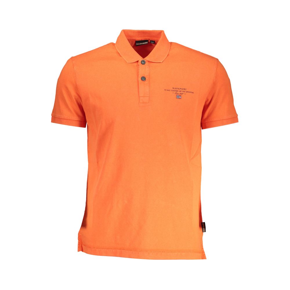 Napapijri Rotes Baumwoll-Poloshirt für Männer