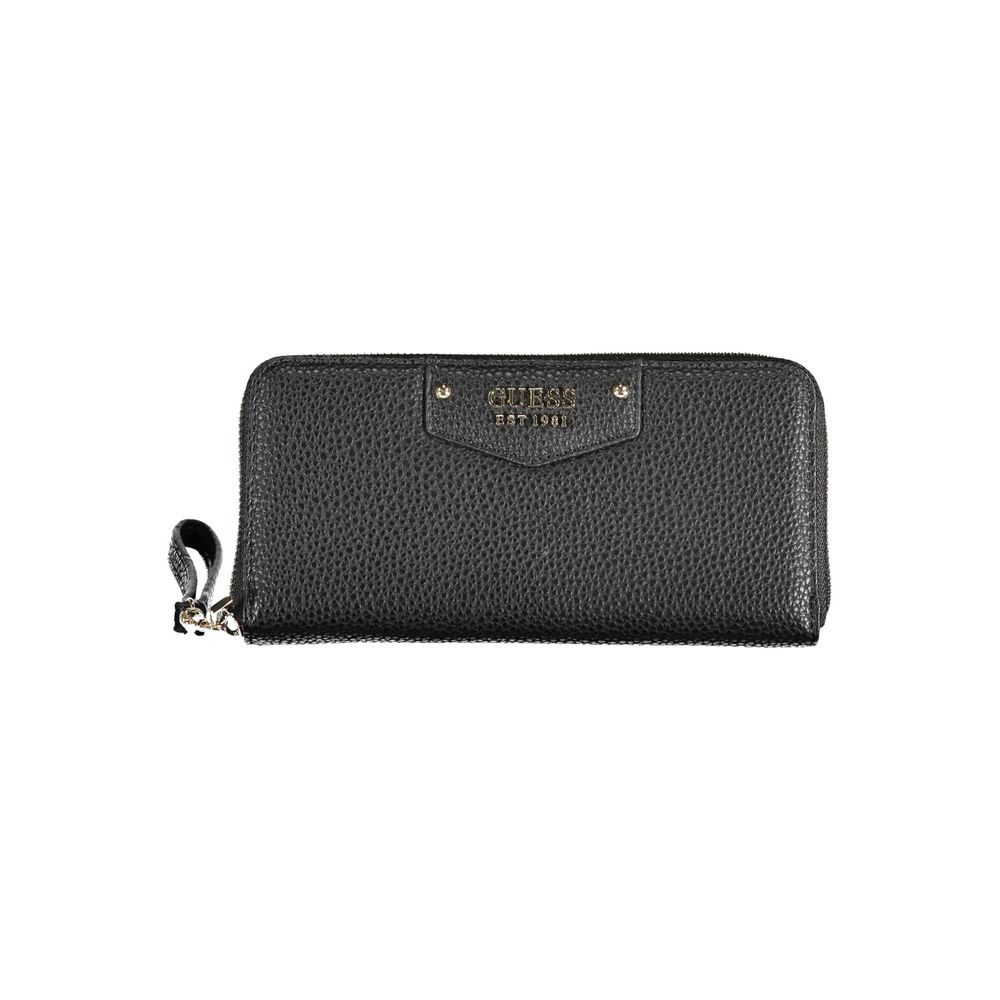 Guess Jeans Schwarzes Polyethylen Portemonnaie für Frauen