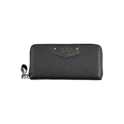 Guess Jeans Schwarzes Polyethylen Portemonnaie für Frauen