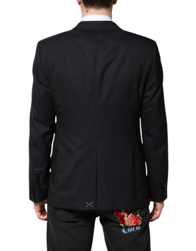 Dolce & Gabbana Dunkelblauer MARTINI Wollanzug 2 Stück Jacke