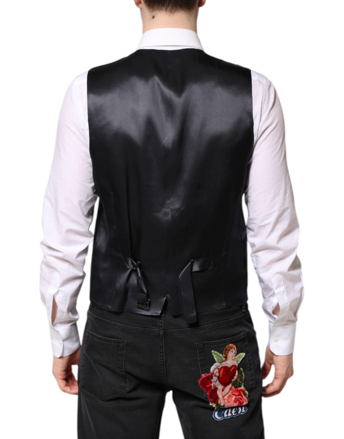 Dolce & Gabbana Dunkelblauer MARTINI Wollanzug 2 Stück Jacke
