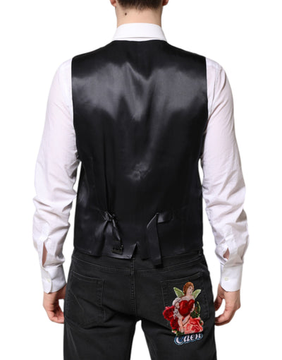 Dolce & Gabbana Dunkelblauer MARTINI Wollanzug 2 Stück Jacke
