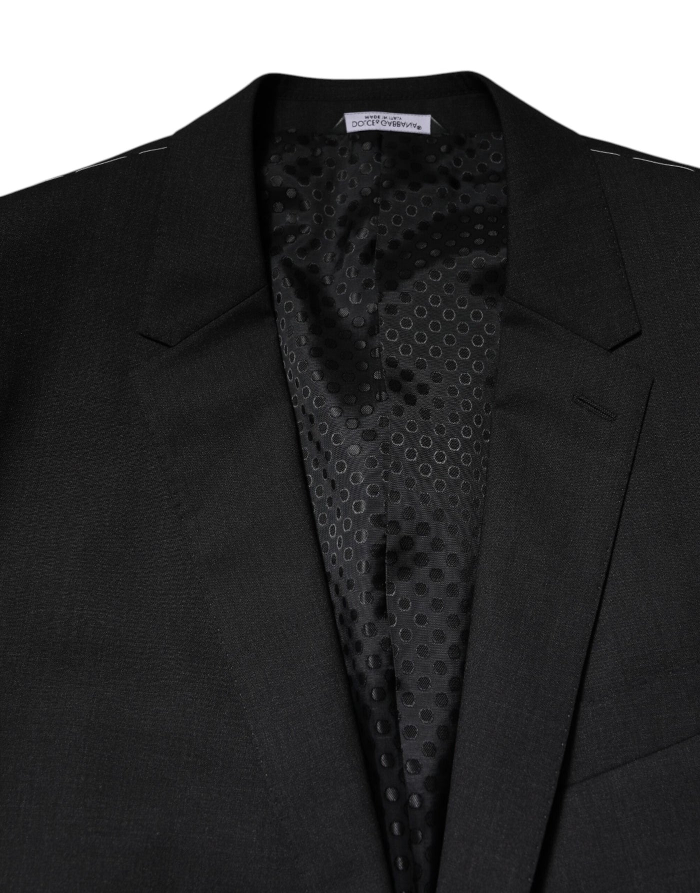 Dolce & Gabbana Dunkelgraue MARTINI Einreihige Jacke