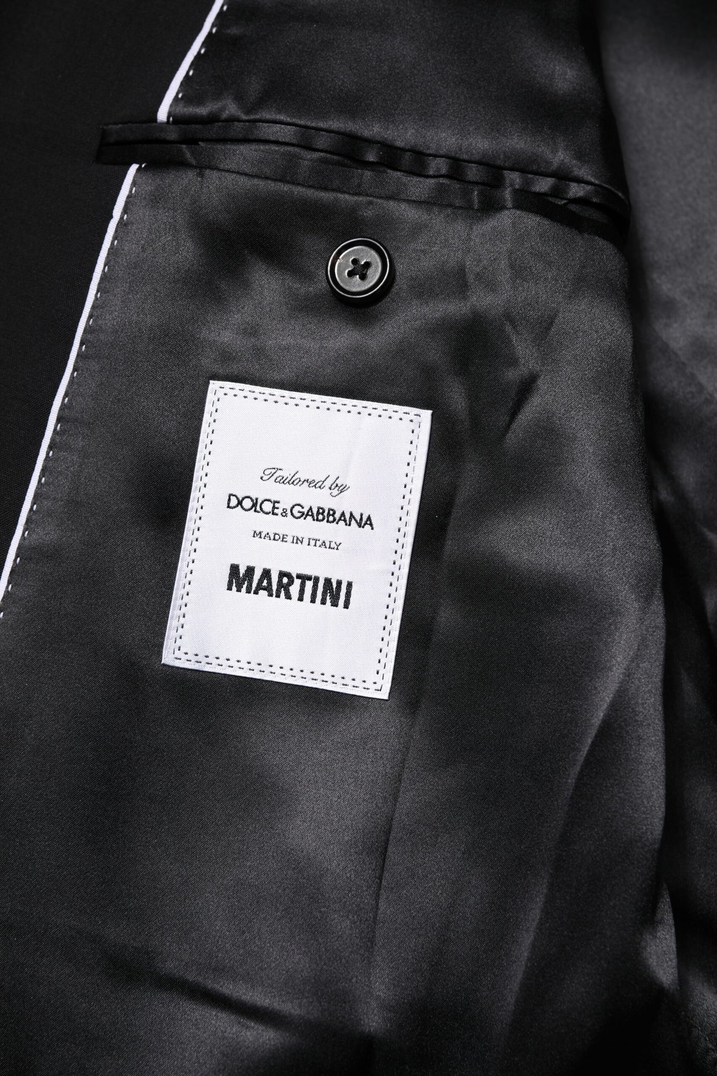 Dolce & Gabbana MARTINI Zweireihige Anzugjacke, schwarz