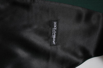Dolce & Gabbana Grün Wolle Kleid Formal Männer Weste Weste