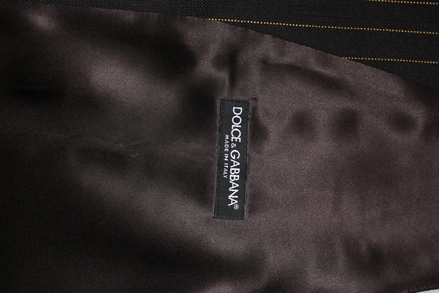 Dolce & Gabbana Schwarz gestreift Wolle Formal Herren Weste Weste