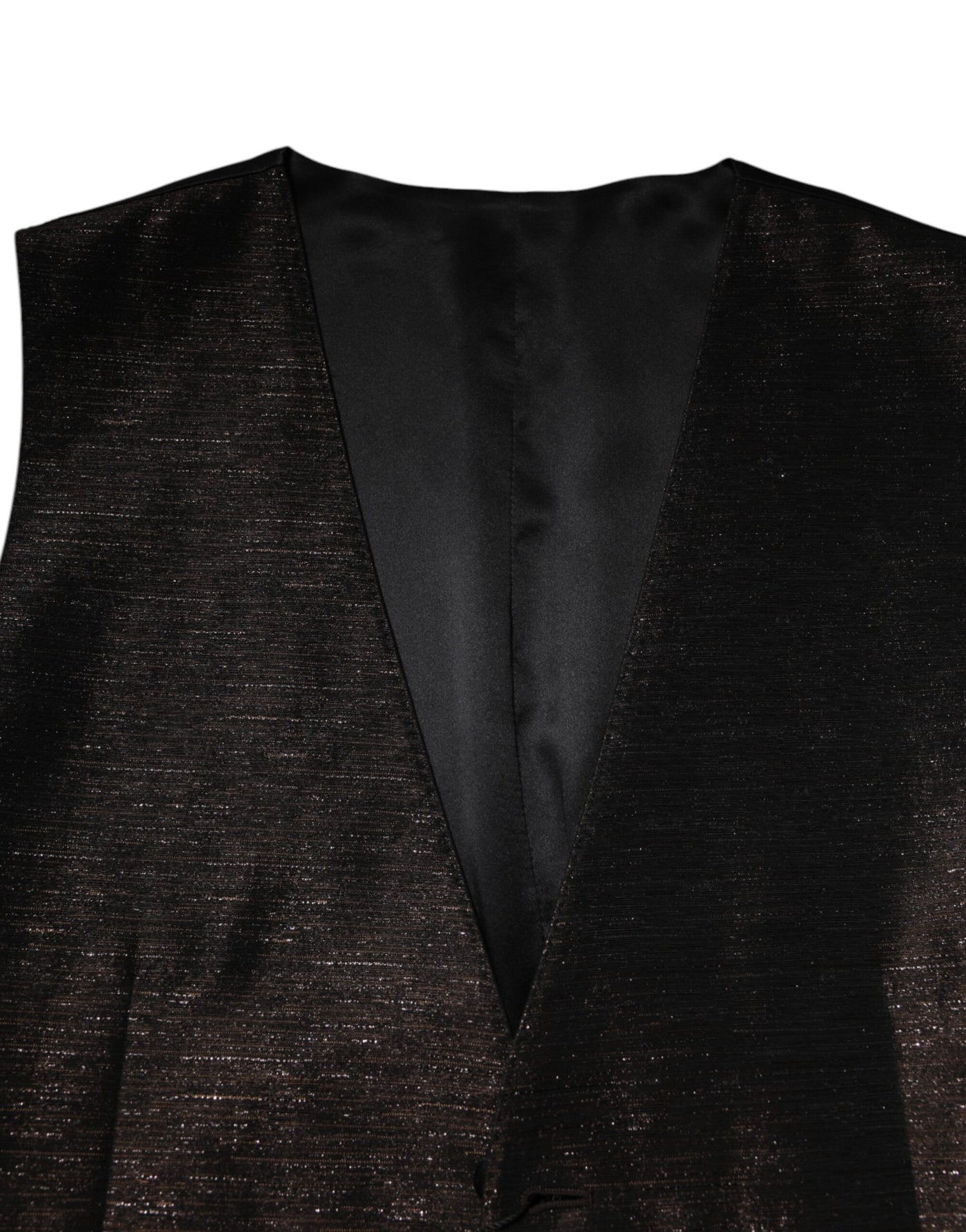 Dolce & Gabbana Dunkelbraun Kleid Formal Männer Weste Weste