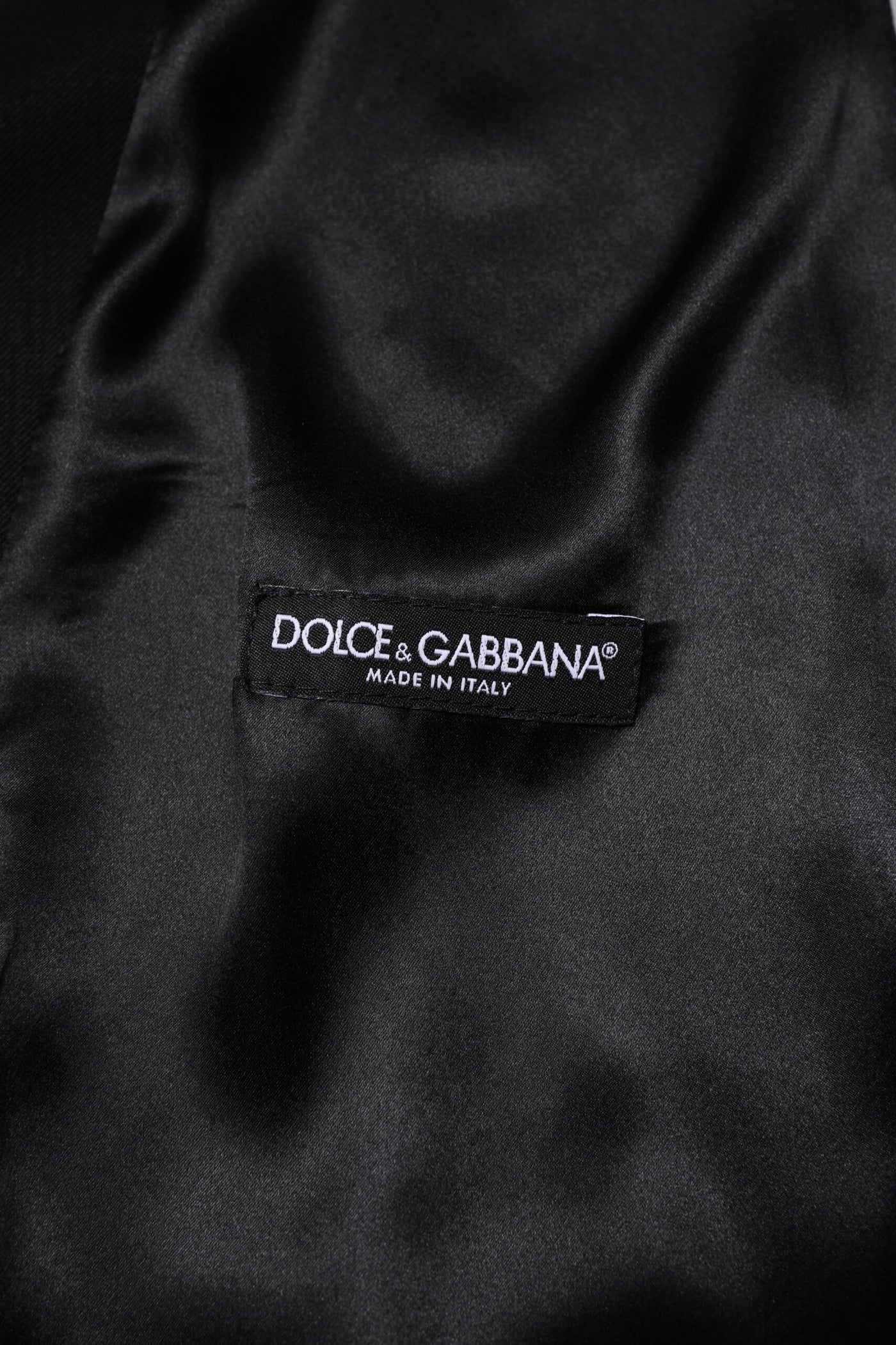 Dolce & Gabbana Schwarz Wolle Kleid Formal Männer Weste Weste
