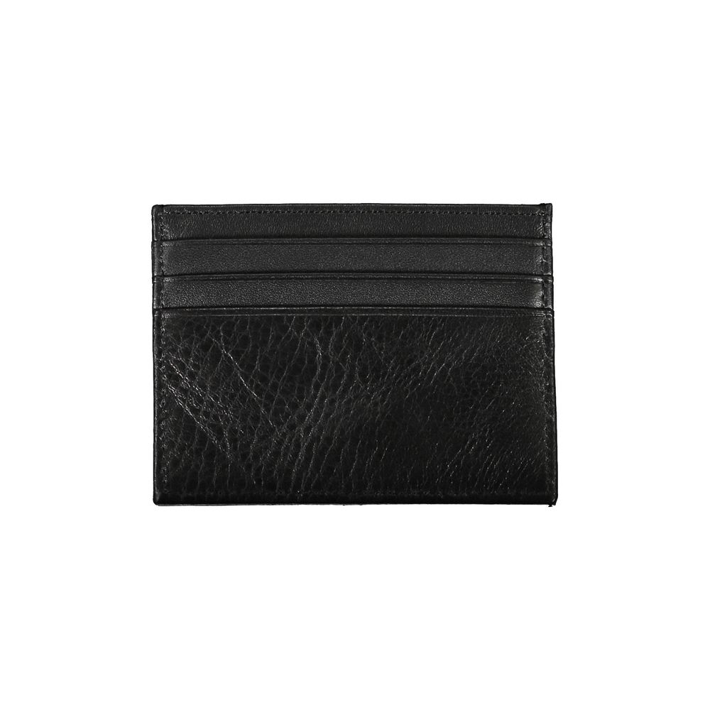 Tommy Hilfiger Schwarzes Leder Herren Portemonnaie