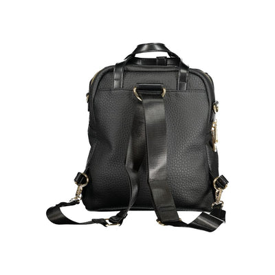 Mario Valentino Schwarzer Polyethylen-Rucksack für Frauen