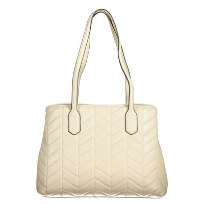 Mario Valentino Beige Polyethylen Frauen Handtasche