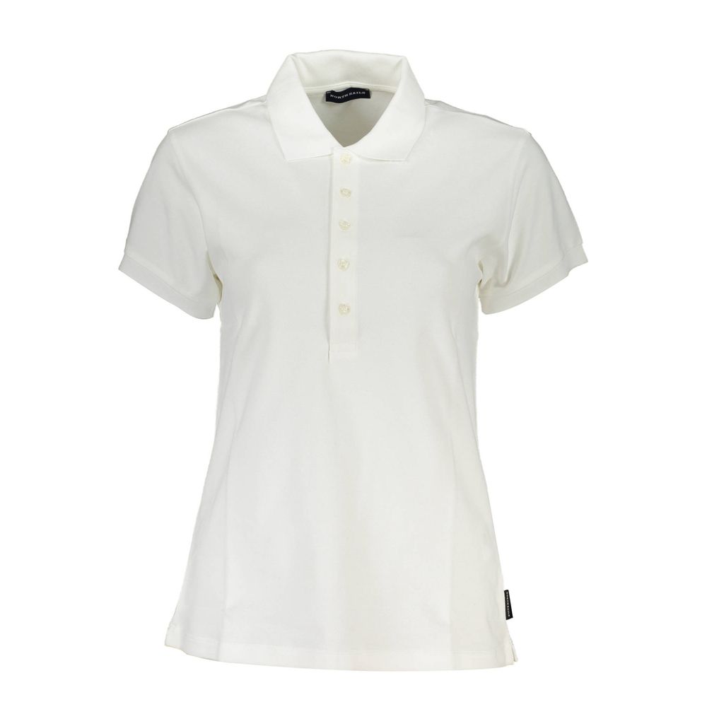 North Sails Weißes Baumwoll-Poloshirt für Frauen