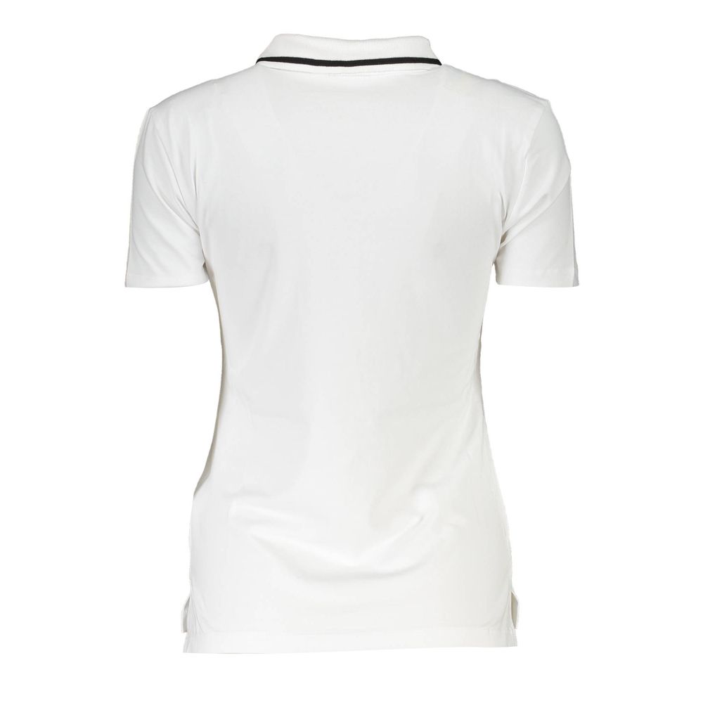 Fila Weißes Baumwoll-Poloshirt für Damen