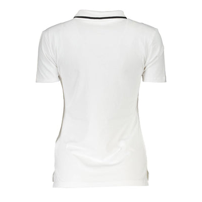 Fila Weißes Baumwoll-Poloshirt für Damen