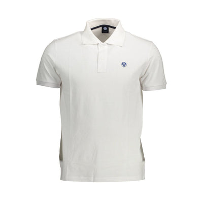 North Sails Weißes Baumwoll-Poloshirt für Männer