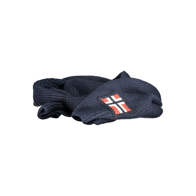 Norway 1963 Blauer Marabu-Schal für Männer