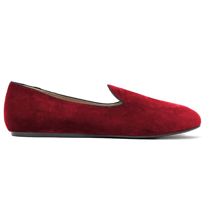 Charles Philip Roter Samt Loafer