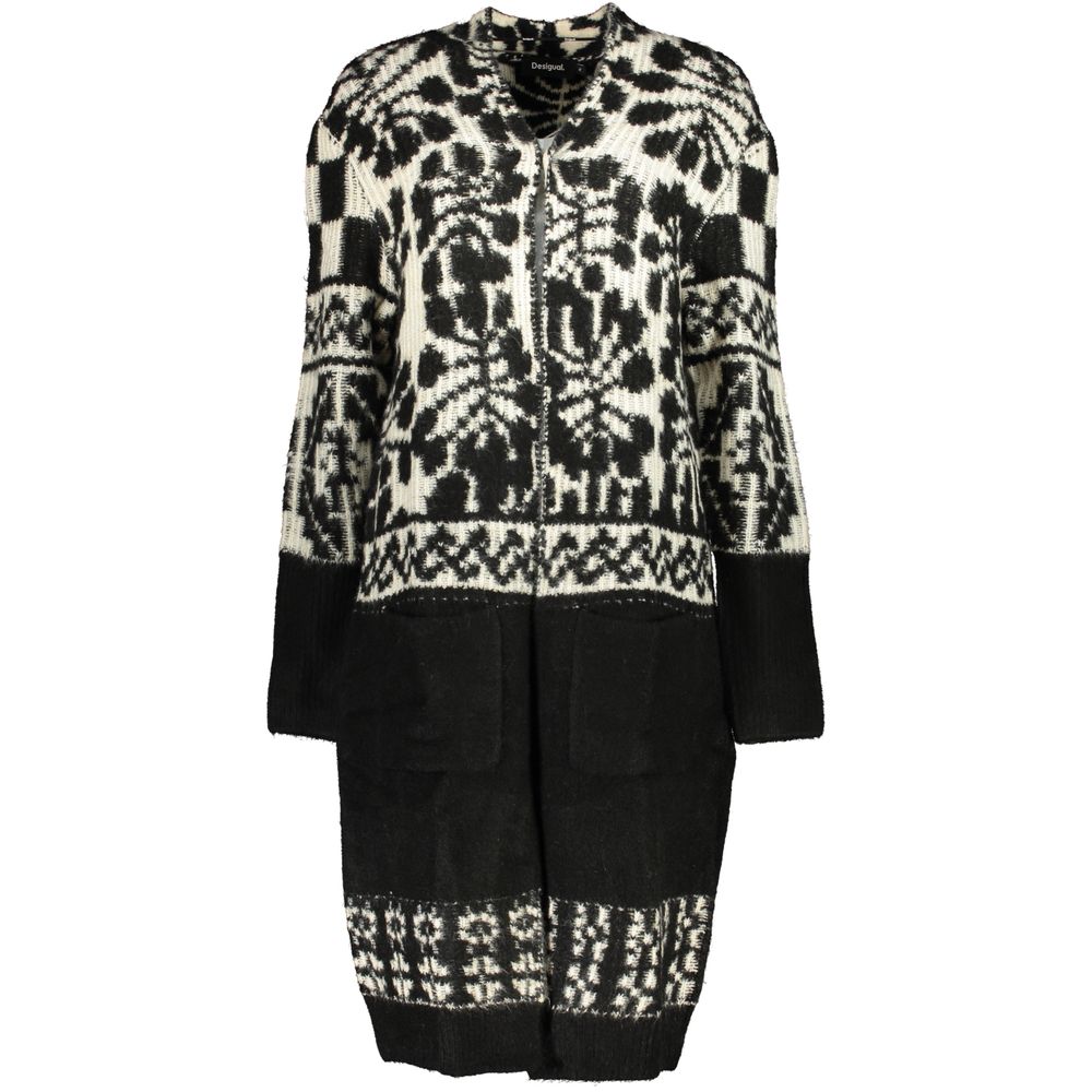 Desigual Schicker langärmeliger Mantel mit kontrastierenden Details