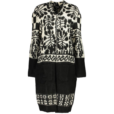 Desigual Schicker langärmeliger Mantel mit kontrastierenden Details