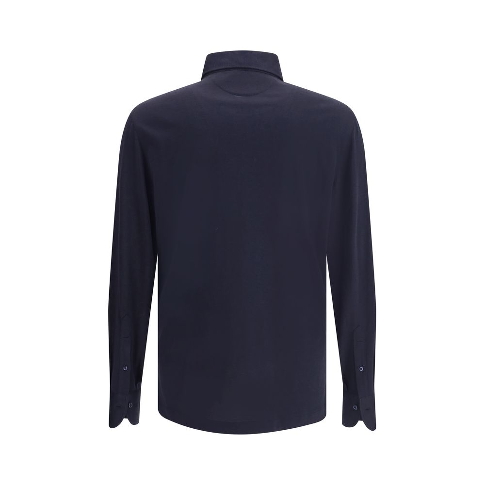 Brunello Cucinelli Seidenjersey mit langen Ärmeln