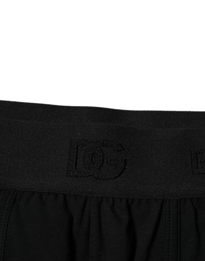 Dolce & Gabbana Schwarze Cotton Stretch Regular Boxer Unterwäsche