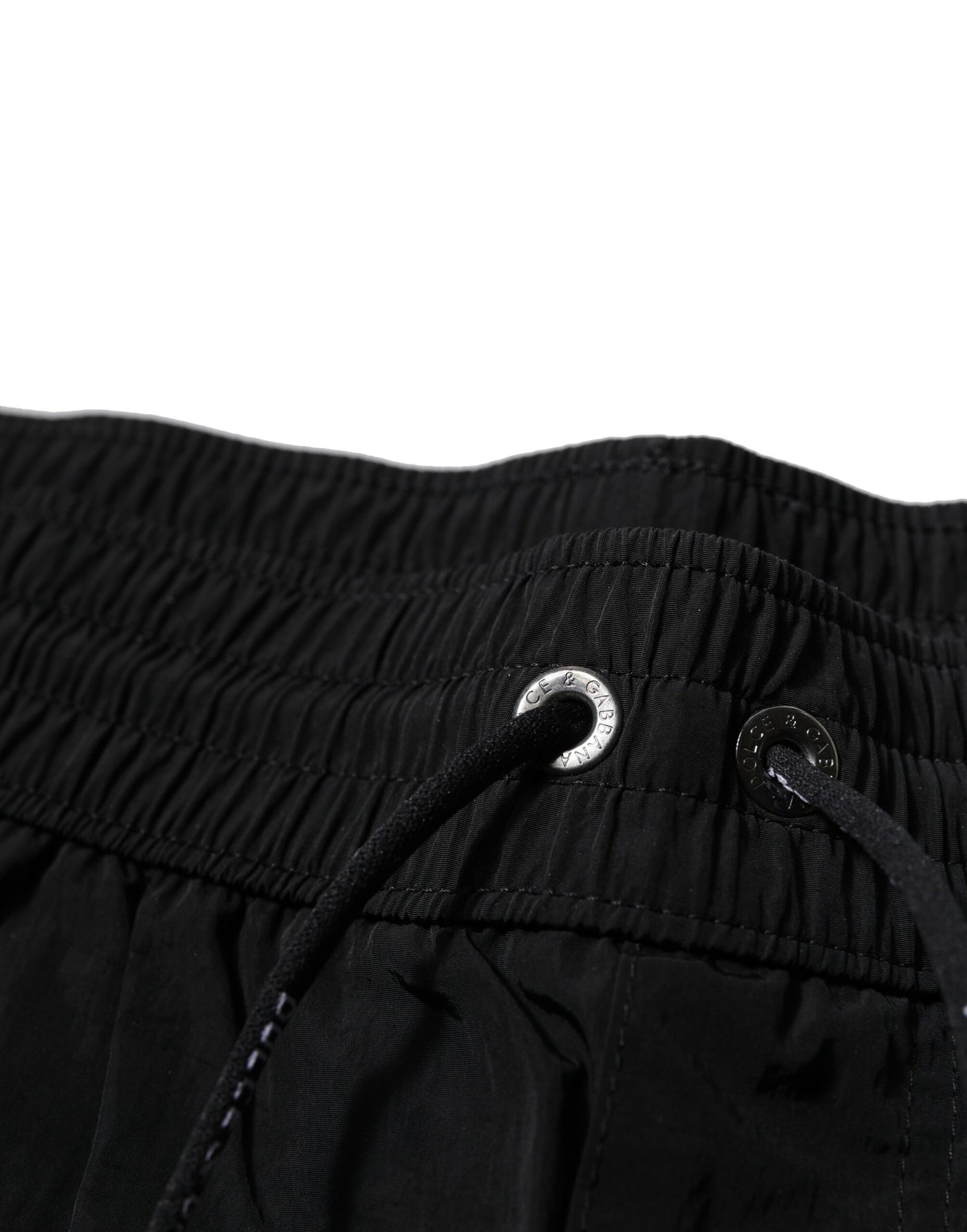 Dolce & Gabbana Schwarze Polyester Strandbekleidung Herren Shorts Bademode