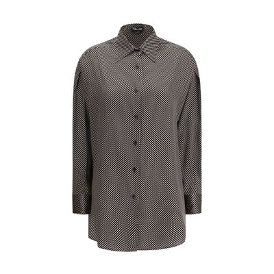 Tom Ford Seiden-Polka-Dot-Hemd