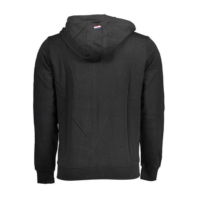 U.S. POLO ASSN. Schwarzer Baumwollpullover für Männer