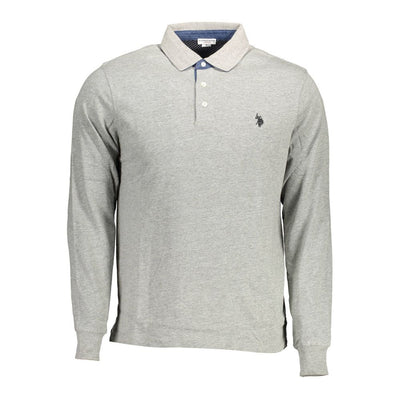U.S. POLO ASSN. Braunes Baumwoll-Polohemd für Männer