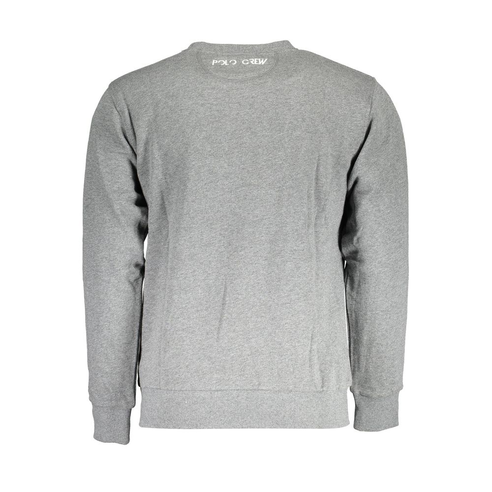 La Martina Grauer Baumwollpullover für Männer