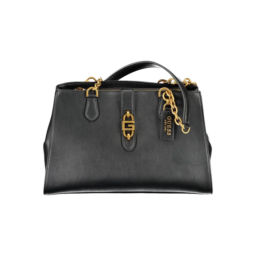 Guess Jeans Schwarz Polyethylen Frauen Handtasche