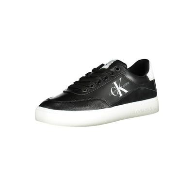 Calvin Klein Schwarzes Leder Damen Sneaker
