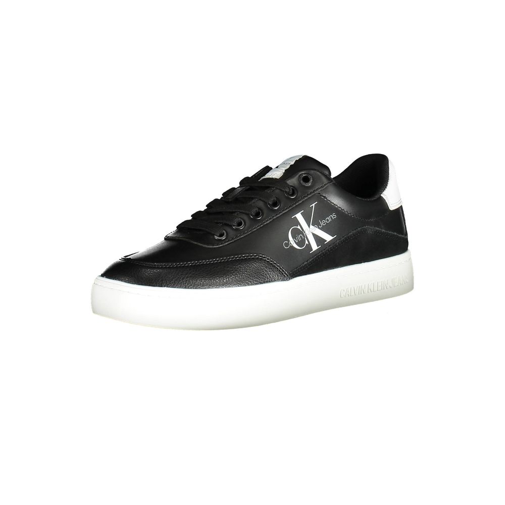 Calvin Klein Schwarzes Leder Damen Sneaker