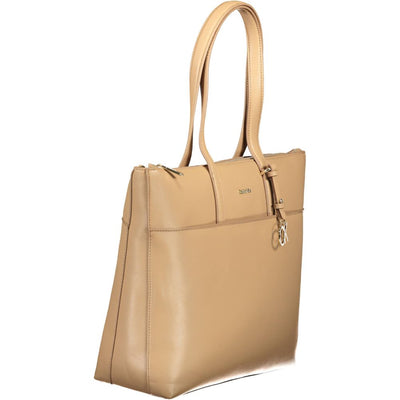Calvin Klein Beige Polyester Frauen Handtasche