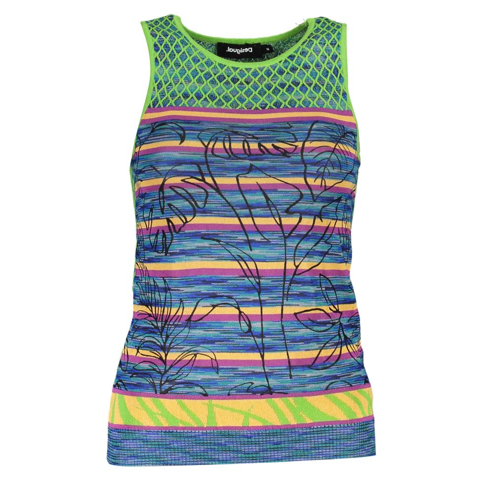 Desigual Grünes Baumwoll-Top für Frauen