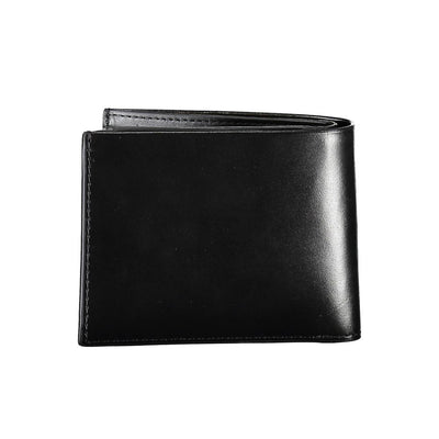 Calvin Klein Schwarzes Leder Herren Portemonnaie