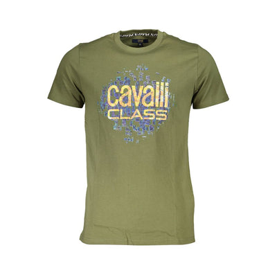 Cavalli Class T-Shirt aus grüner Baumwolle