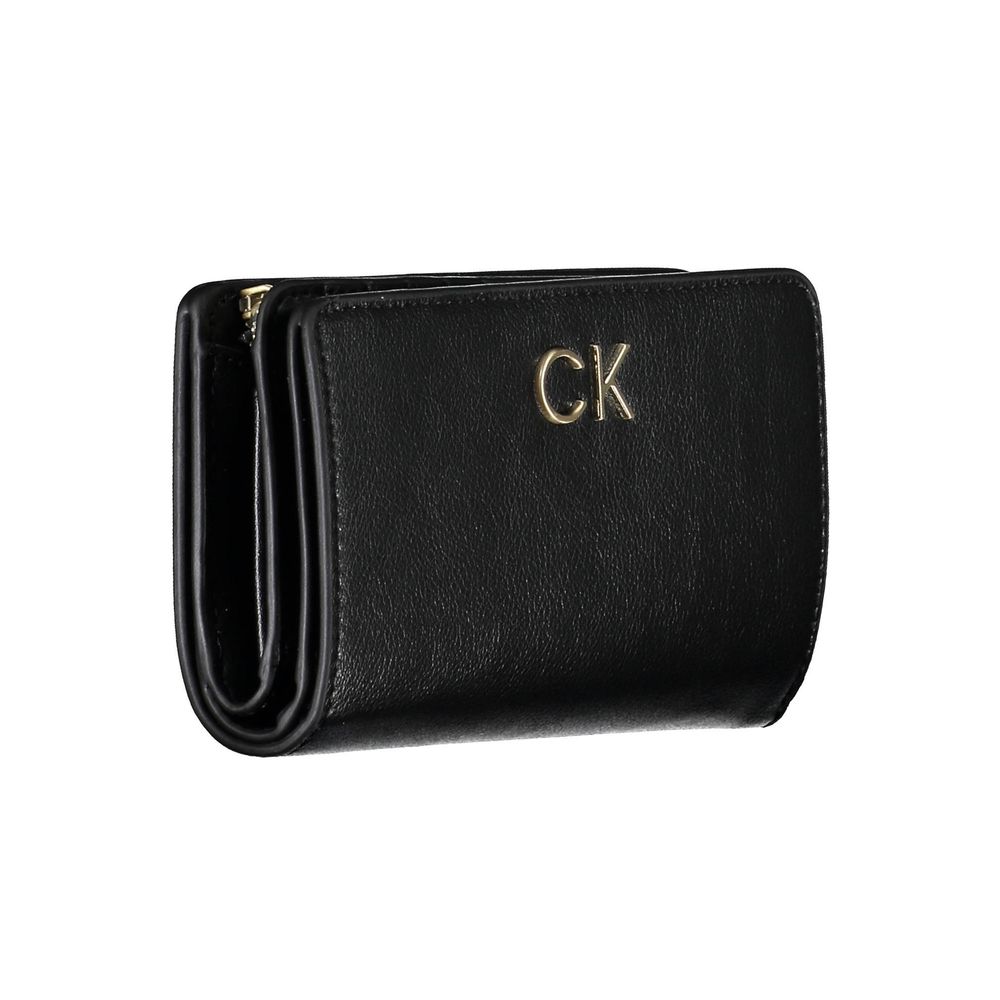Calvin Klein Schwarzes Polyethylen Portemonnaie für Frauen