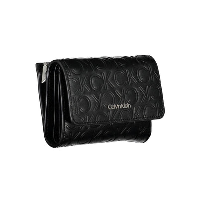 Calvin Klein Schwarzes Polyethylen Portemonnaie für Frauen