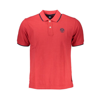 North Sails Rotes Baumwoll-Poloshirt
