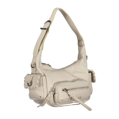 Desigual Handtasche aus weißem Polyethylen