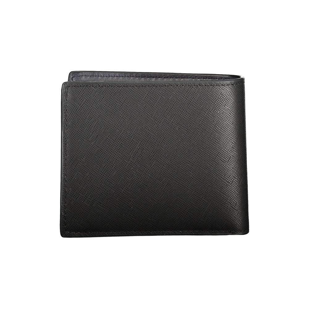 Tommy Hilfiger Schwarzes Leder Portemonnaie