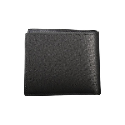Tommy Hilfiger Schwarzes Leder Portemonnaie