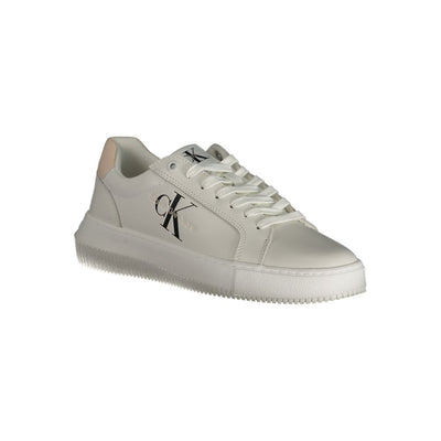 Calvin Klein Sneaker aus weißem Polyester