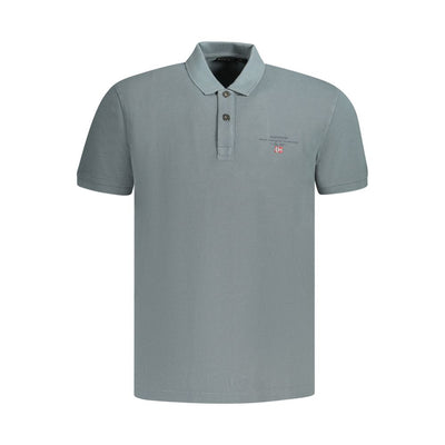 Napapijri Graues Herren-Poloshirt aus Baumwolle